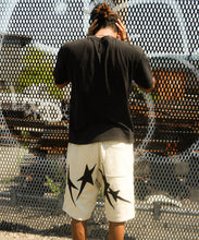 Load image into Gallery viewer, "NEVR" STAR STITCHED SHORTS
