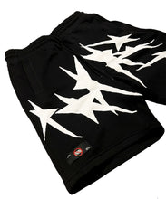 Load image into Gallery viewer, "NEVR" STAR STITCHED SHORTS
